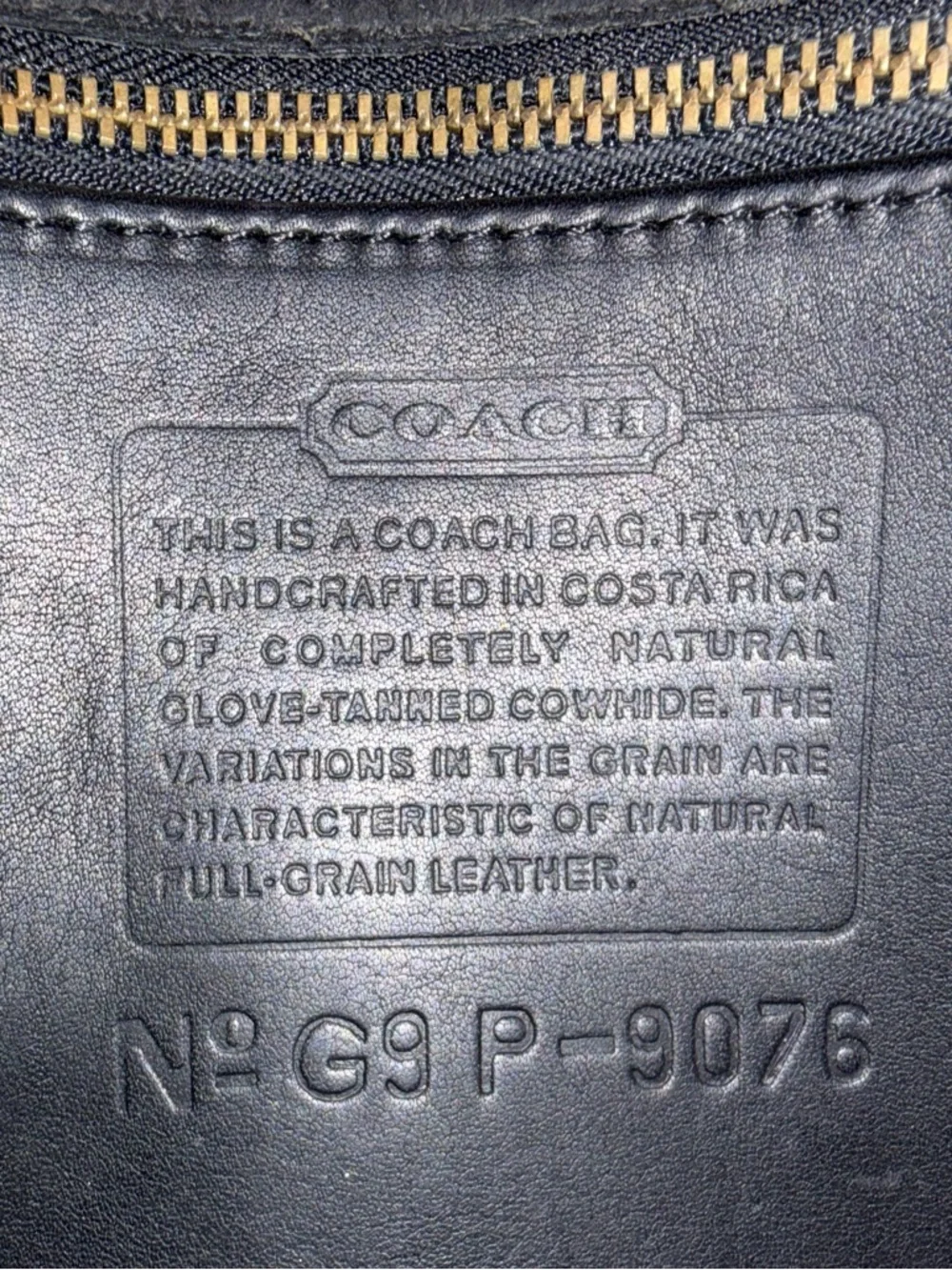 Vintage COACH Patrol Companion Bag Black Crossbody Costa Rica 9076 EUC - Picture 9 of 17
